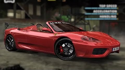 nfs most wanted  - Ferrari 360 Spider Mod Gameplay