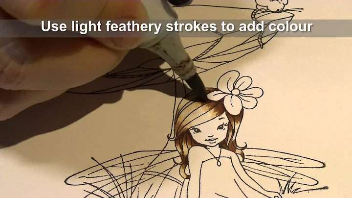 Beginner Tips: Copic Brown Hair using Teeny Tiny f...