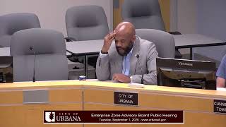 Enterprise Zone Advisory Board Public Hearing - Tuesday, September 1, 2026