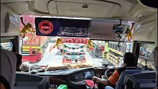 Driver Handal Hino AK240 Bus Bagong Membelah Kemacetan Tol Sidoarjo