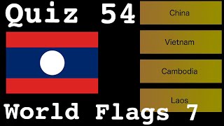 World Country Flags, Part 7. Pub Trivia/Geography Quiz 54.