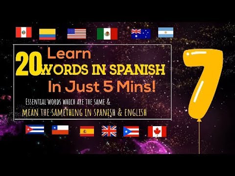 Spanish and English words: The same spelling, different pronunciation