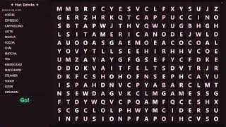 Hot Drinks Word Search ☕ Can You Find All 15 Hidden Words? screenshot 4