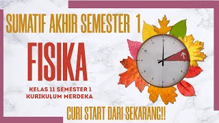Soal UAS Fisika kelas 11 semester 1 Kurikulum merdeka