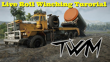 Live roll bed winching tutorial. Original game mechanic for SnowRunner