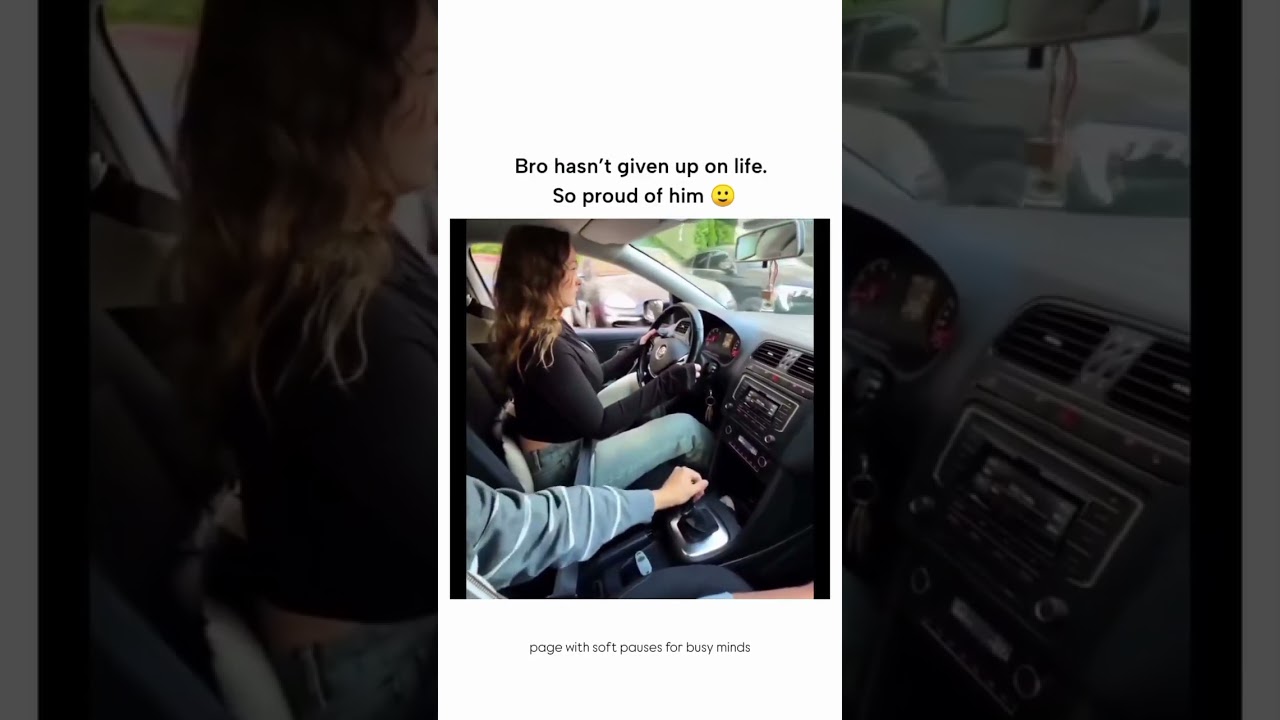 He Chose A Safe Drive😂
