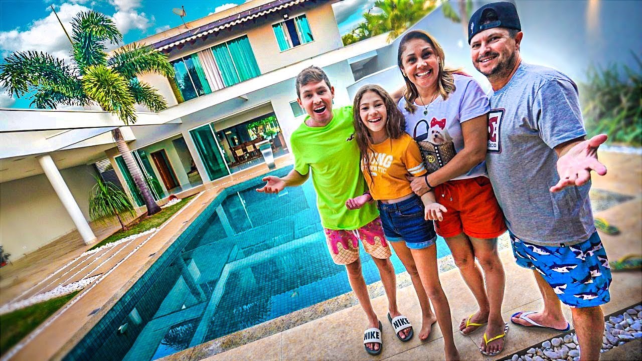 FINALMENTE MEUS PAIS CONHECERAM A CASA DO LAGO