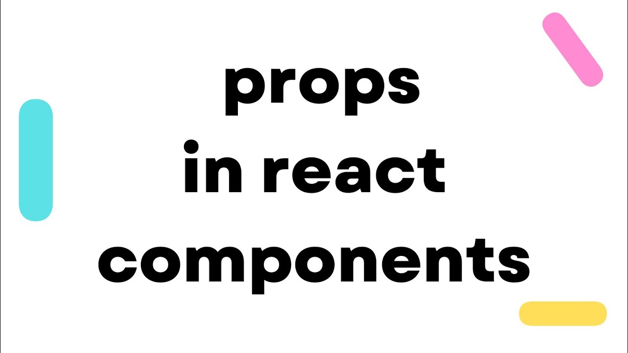 011 props in functional components - YouTube