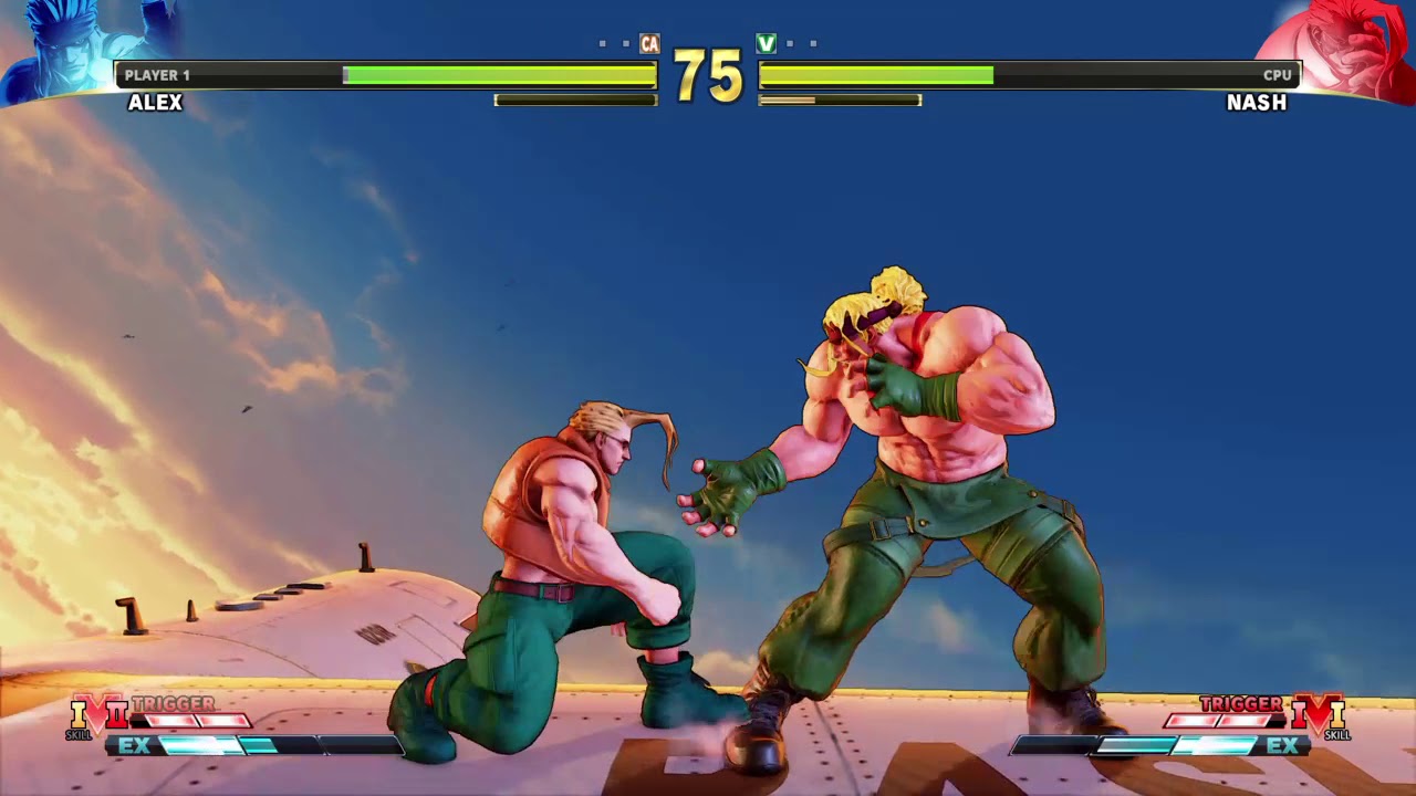STREET FIGHTER V Alex vs Nash