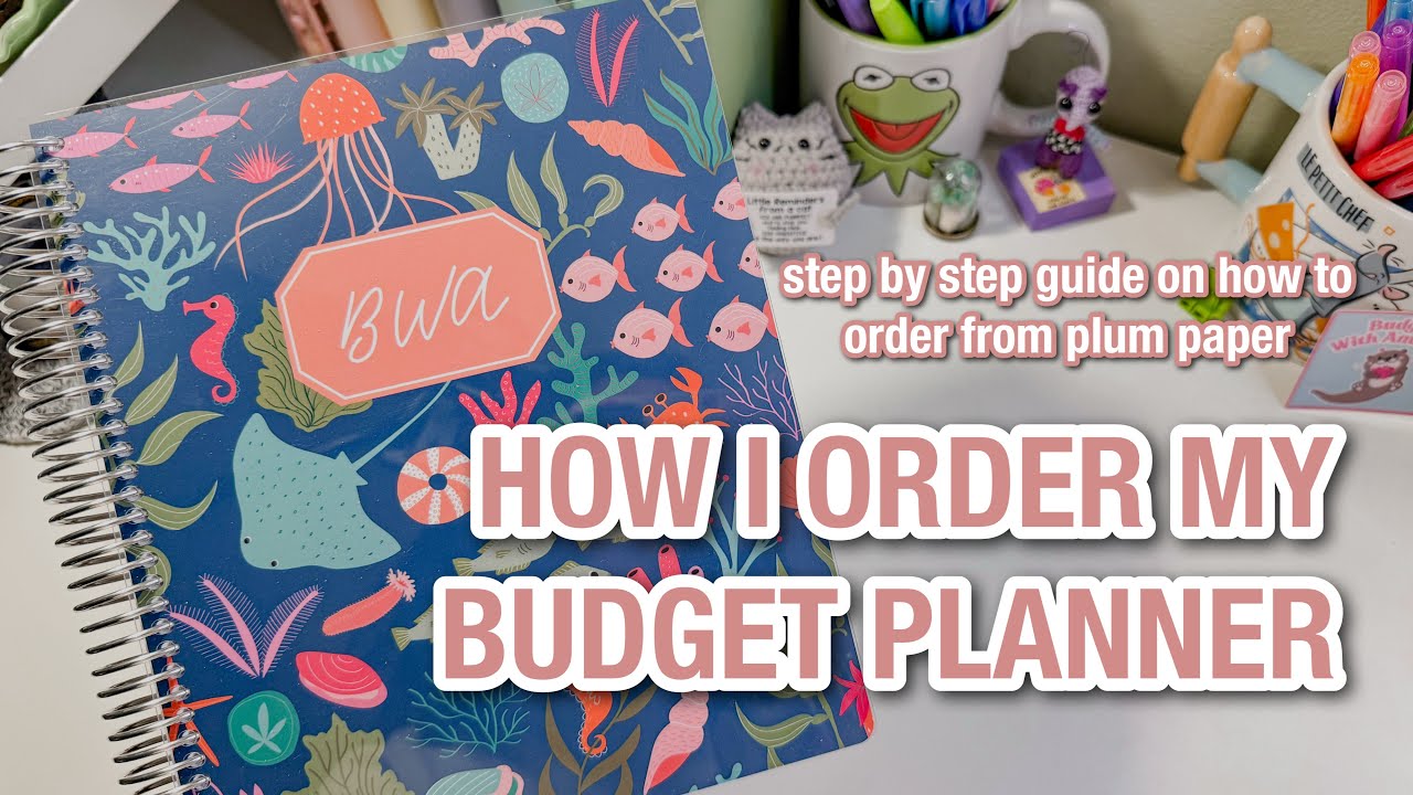 how i order my budget planner from plum paper planners | budgeting for beginners | budgetwithamanda
