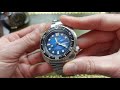 Seiko Prospex Save The Ocean Manta Ray Turtle Diver's Automatic Watch Presentation and Opinions 4k