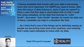 Data Exchange Podcast (Episode 85): Brad King