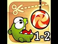 Cut the Rope gameplay stage 1-2