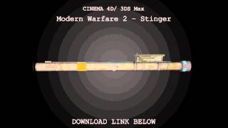 Cinema 4D/ 3DS Max | MW2 Stinger Model Download