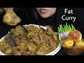 Asmr eating fat curry with rice  egg curry  messy eating