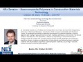 NEx Session on Nanopolymer Composites F2023_1: How nanotechnology can change the concrete world