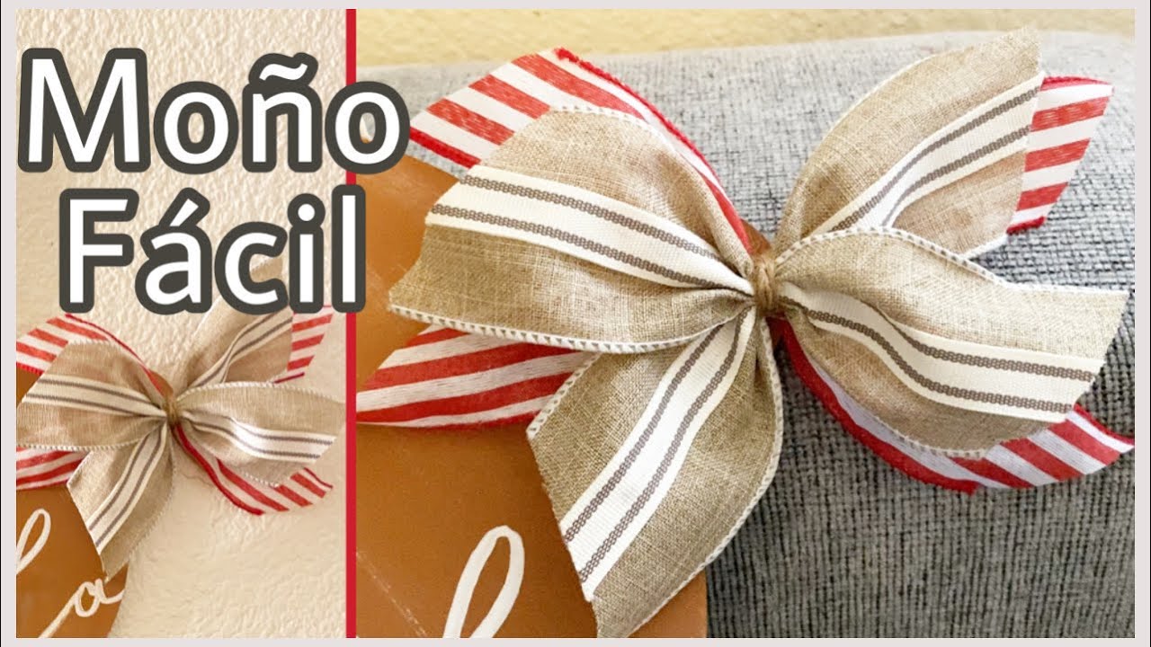 *NEW* Como hacer un moño de listón fácil / moño decorativo || Elia ...