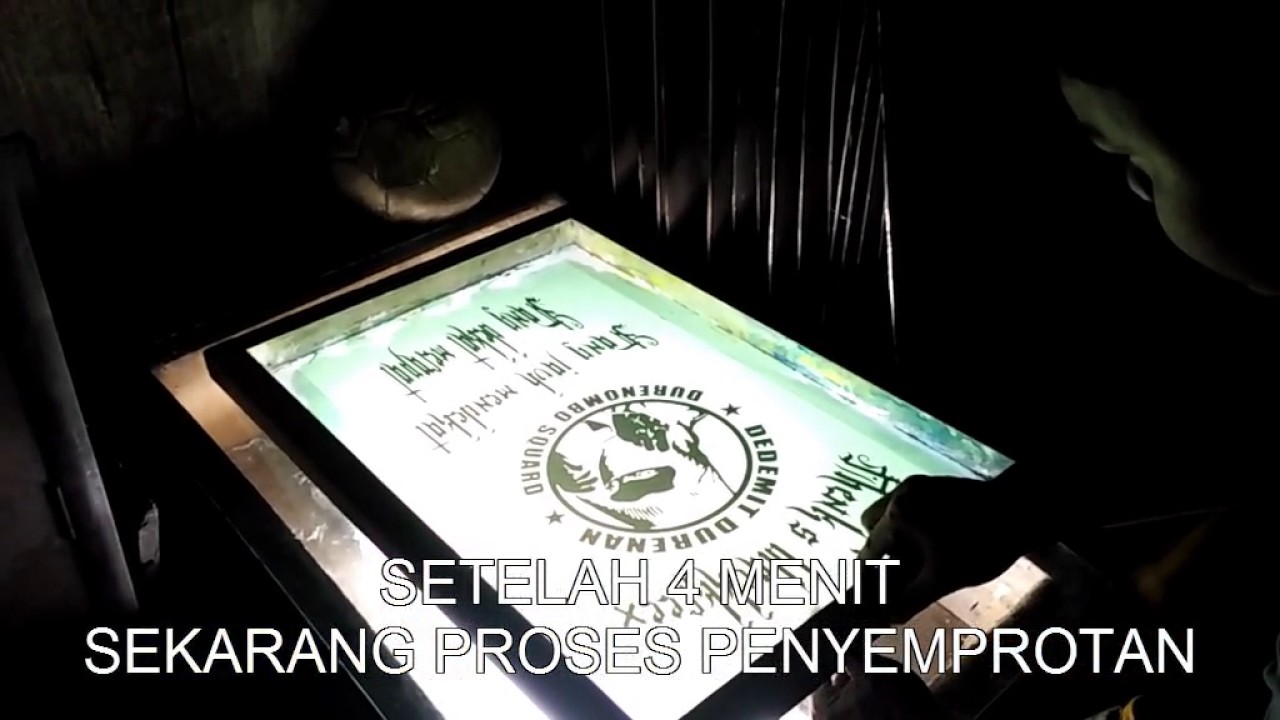 Tutorial cara membuat Afdruk  Screen Film  SABLON  MANUAL 