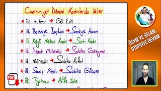 28) Cumhuriyet Dönemi Kültür ve Medeniyeti - İnkılap Tarihi 2024