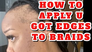 HOW TO COVER BALD SPOTS or NO EDGES • U GOT EDGES x BRAIDS | Severe Alopecia | Instant Edges screenshot 2