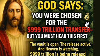 God Says: You Were Chosen for the $999 Trillion Transfer—But You MUST Hear This First! 💰🕊️ #godsays