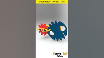 Intermittent Motion Gear #mechanicalengineering #Autocad #solidworks #Mechanism #fusion360  #cad