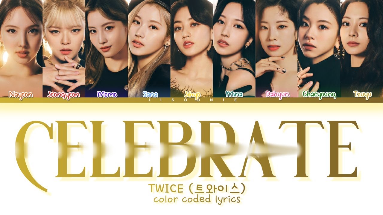 TWICE - Celebrate Lyrics » Color Coded Lyrics