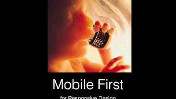 Mobile First for Responsive Design (Slides Only)