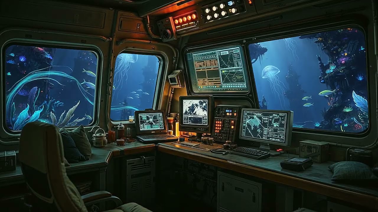 Underwater Sci Fi Station I Relaxing Underwater Ambience for Focus & Sleep