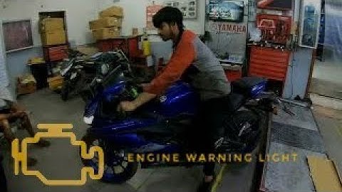 Yamha R15 V3 BS6 engine warning light problem