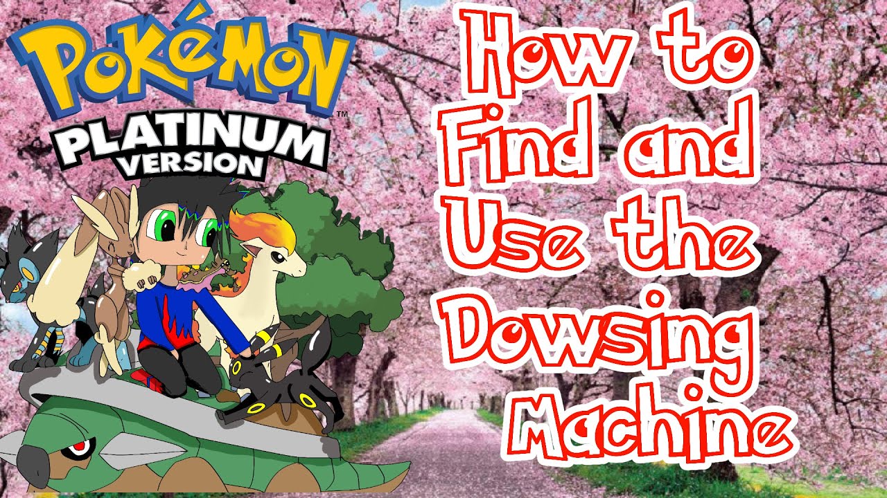 Pokemon Platinum How to Find and Use the Dowsing Machine YouTube