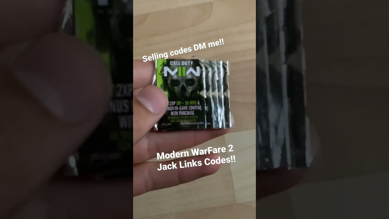 MW2 Jack Links Codes for Sale! 