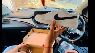NIKE Court Royale 2 NN Sneakers(white&black)full unboxing video👟😍❤️ #sneakers #white #comfortable
