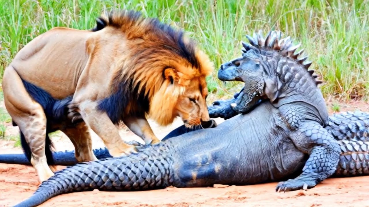 Lion vs Dragon Lizard: The Most Unbelievable Jungle Battle