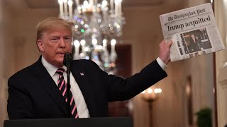 Trump blasts impeachment ‘witch hunt’