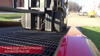 Copperloy Yard Ramp Features Safety Curbs