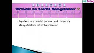 Central Processing Unit | ComputerICT | SS2 | 2nd term