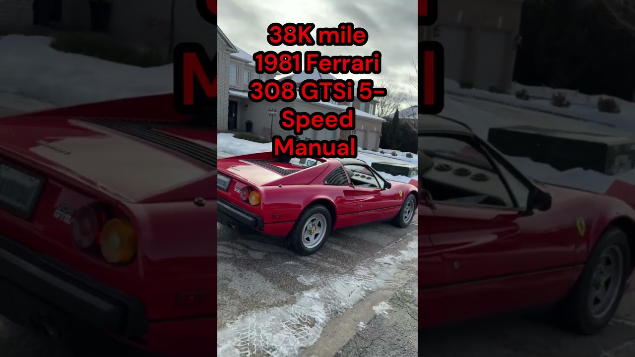 Price Drop! 1981 Ferrari 308 GTSi 5-Speed GATED Manual – 38K Miles