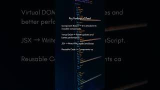 Features Of React?