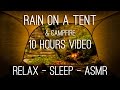 Rain on tent and campfire crackling near the river  10 hrs w sounds for relaxation and sleep