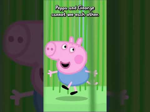 Peppa and George can not See Eachother  #youtubekids #peppa #peppapig #pig  #learning
