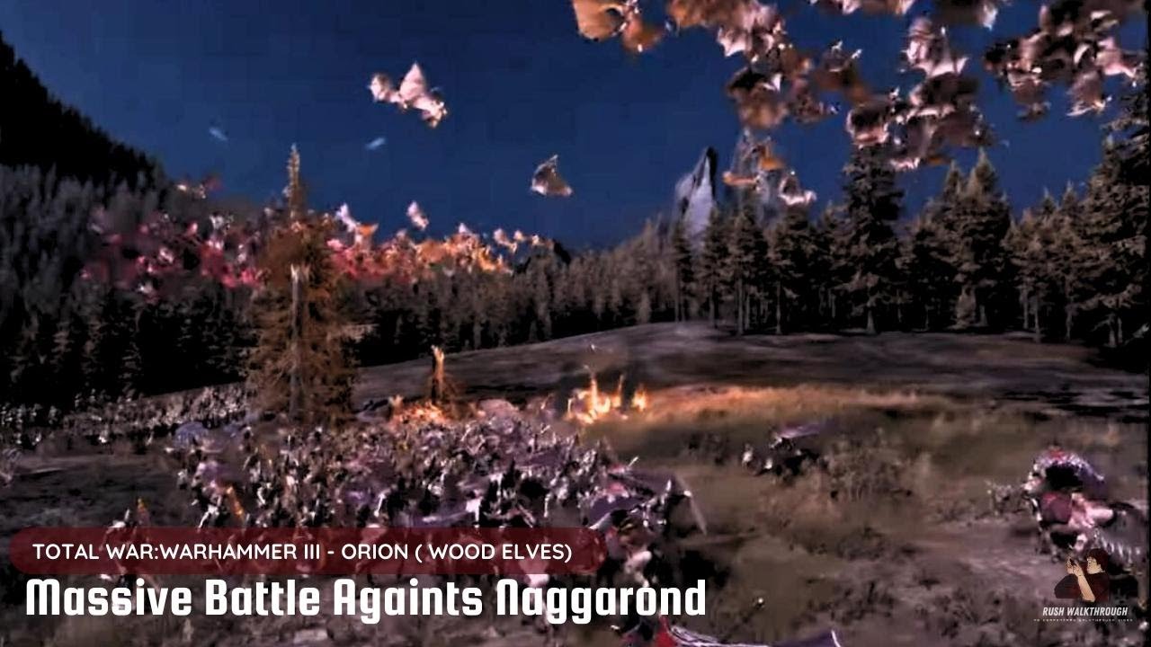 Total Warhammer 3 Cinematic Battle (Wood Elves) : Massive Battle ...