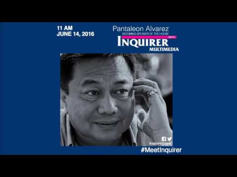 Pantaleon Alvarez meets Inquirer Multimedia