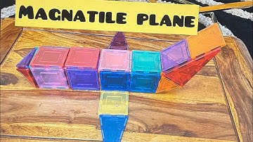 Build a MAGNATILE PLANE| MAGNETIC BUILDING BLOCK(2023)(fast)