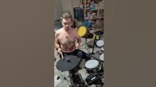 Grower Deacon Dave playing drums
