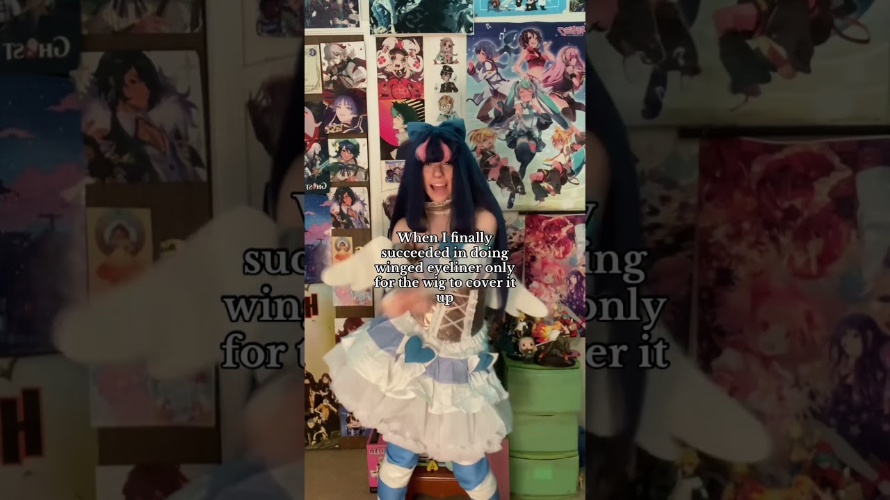 It’s there in spirit I guess 😭 I love this wig tho so can’t stay mad for long #stockingcosplay