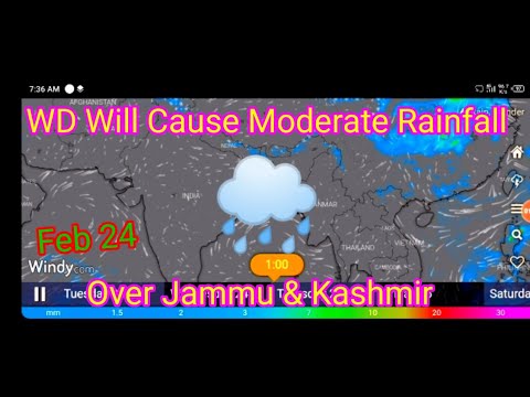 Weather Forecast For Feb 24: Western Disturbance Cause Rainfall Over J&K| Indian Weather Forecast