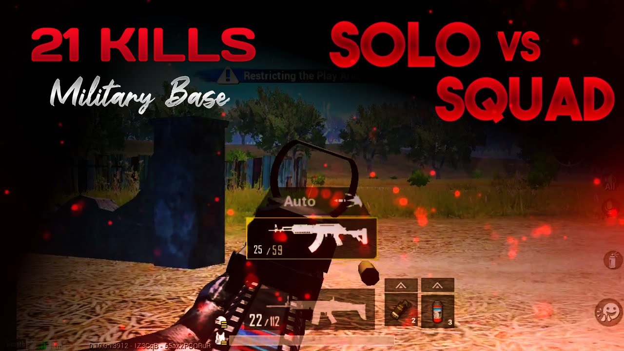 SOLO VS SQUAD 21 KILLS GAMEPLAY!! | PUBG MOBILE - YouTube