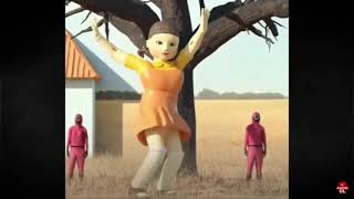 Bizim Squid Game Kırmızı Işık Yeşil Işık Bebeği Canlı Çıktı