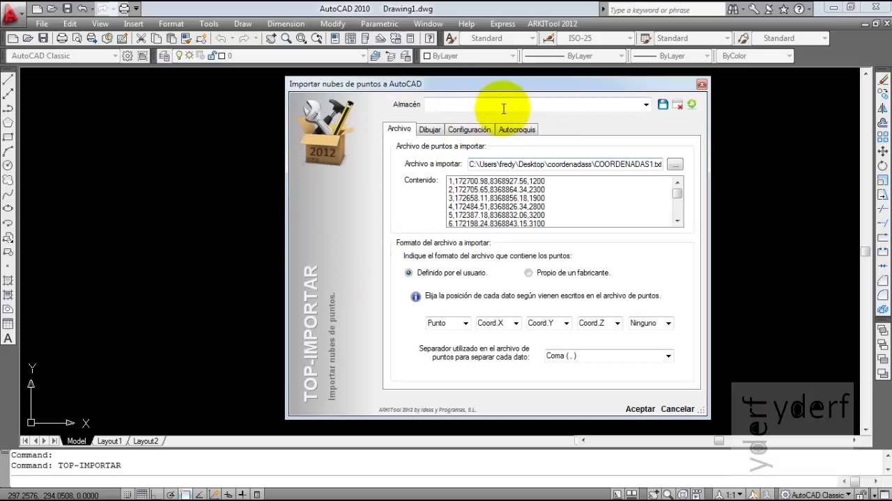 Exportar Coordenadas UTM De Excel A Autocad YouTube